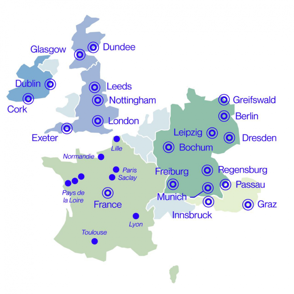 Nightline Europe map